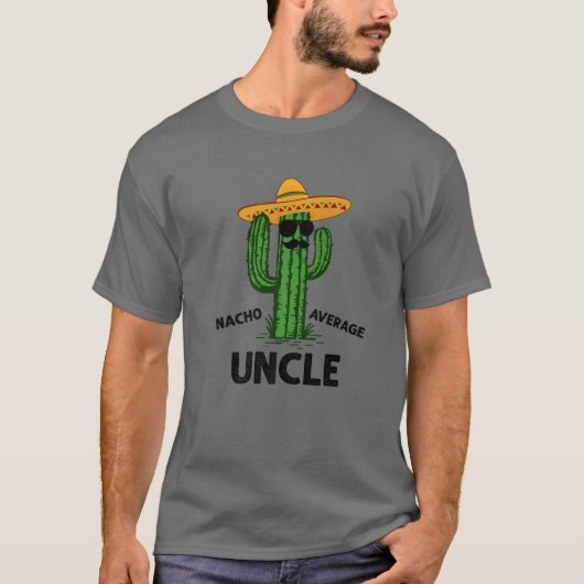 T-shirt Oncle moyen Mens Nacho | Funny Family Cinco De M (Devant)
