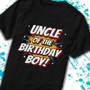 T-shirt Oncle of Birthday Boy Superhero Comics Party