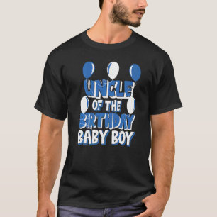 T-shirt Oncle Of The Birthday Baby Boy Toddler Party