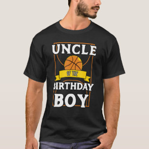 T-shirt Oncle Of The Birthday Baller Basketball Anniversai