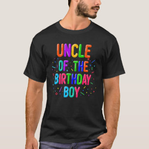 T-shirt Oncle of the Birthday Boy Balloon Matching Family