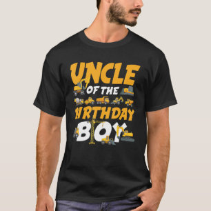 T-shirt Oncle of the Birthday Boy Construction Boy Worker