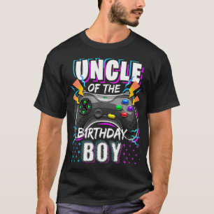 T-shirt Oncle of the Birthday Boy Matching Video Jeu Birt