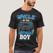 T-shirt Oncle of the Birthday Boy Matching Video Jeu Birt (Devant)