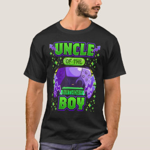 T-shirt Oncle of the Birthday Boy Video Gamer Famille Anni