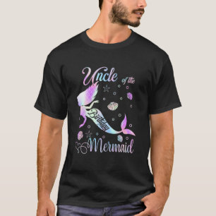 T-shirt Oncle Of The Birthday Girl Mermaid Party Famille M