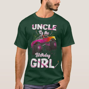 T-shirt Oncle Of The Birthday Girl Monster Camion Annivers