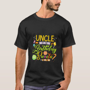 T-shirt Oncle Of The Birthday Sweetie Candy Anniversaire