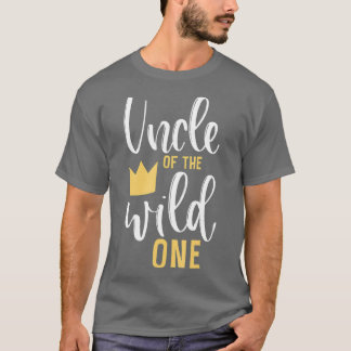 T-shirt Oncle of the Wild One Shirt 1er anniversaire Premi