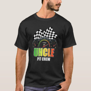 T-shirt Oncle Pit Crew Car Racer Famille Matching Racing T