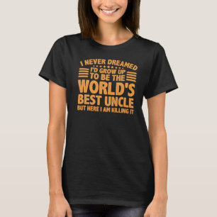 T-shirt Oncle pour hommes papa oncle le meilleur oncle du