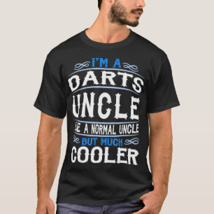 T-shirt Oncle qui aime les fléchettes Je suis un oncle Coo