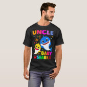 T-shirt Oncle requin Oncle requin Famille de requins Fête  (Devant entier)