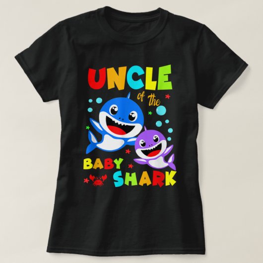 T-shirt Oncle requin oncle requin Tee - shirts Chemise fam (Design devant)