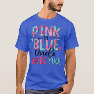 T-shirt Oncle Rose Ou Bleu Vous Aime Tie Dye Bébé Genre R