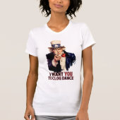 T-shirt Oncle Sam Clogging danse (Devant)