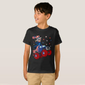 T-shirt Oncle Sam équitation Monster Camion 4 juillet Fun  (Devant entier)