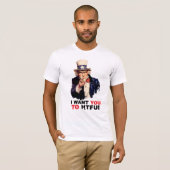 T-shirt Oncle Sam HTFU - Bella Canvas (Devant entier)