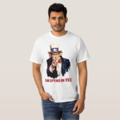 T-shirt Oncle Sam : Je remarque sur vous ! (Devant entier)