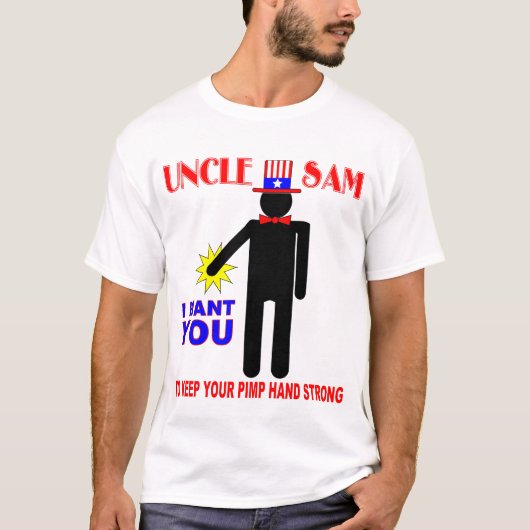 T-SHIRT ONCLE SAM, JE VOUS VEUX (Devant)