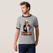 T-shirt Oncle Sam Ringer T (Devant entier)