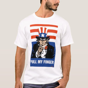 T-shirt Oncle Sam-Traction mon doigt