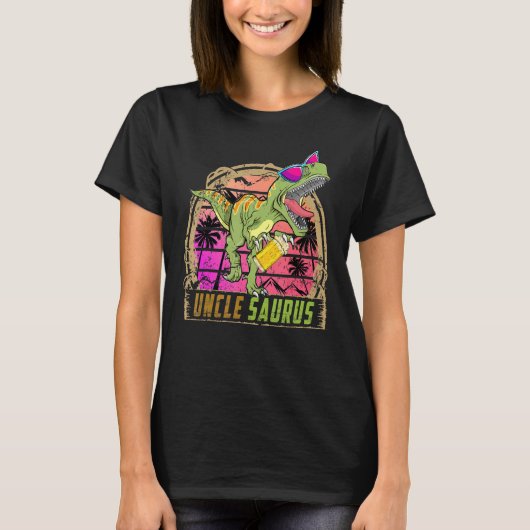 T-shirt Oncle Saurus Hommes Oncle Saurus Rex fête d'annive (Devant)
