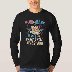 T-shirt Oncle Tante Rose ou Bleu T aime le mieux