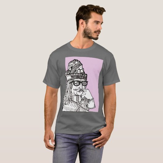T-shirt Oncle Vlad de hippie (Devant entier)