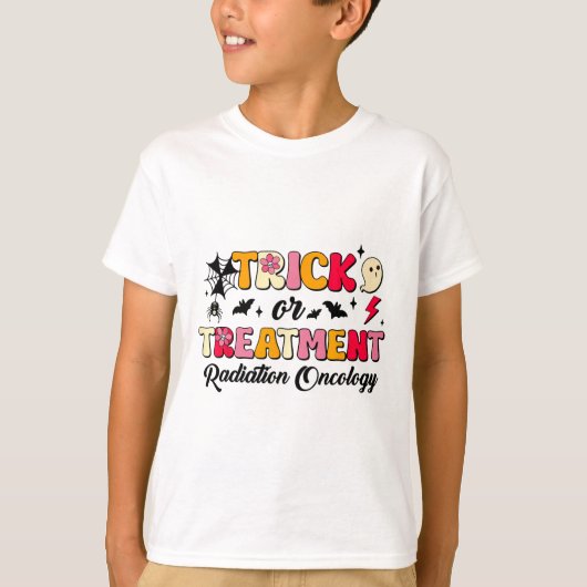 T-shirt Oncologie Des Rayons De Tic Ou De Traitement Hallo (Devant)