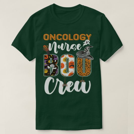 T-shirt Oncologie infirmière Boo Crew Cute 2610 (Design devant)