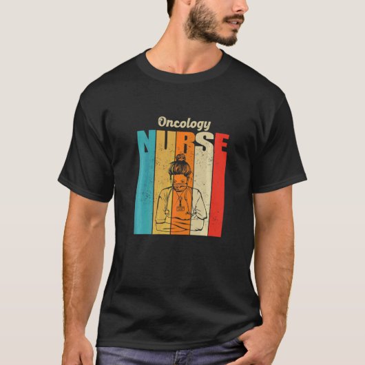 T-shirt Oncology Nurse Vintage Nursing (Devant)