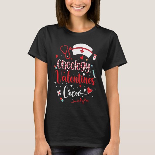 T-shirt Oncology Valentines Crew Cute Valentines Day Oncol (Devant)