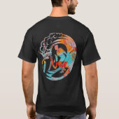 T-shirt Onde Da (Chemise noire) (Dos)