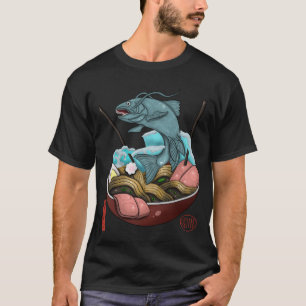 T-shirt Onde de rampe de poisson