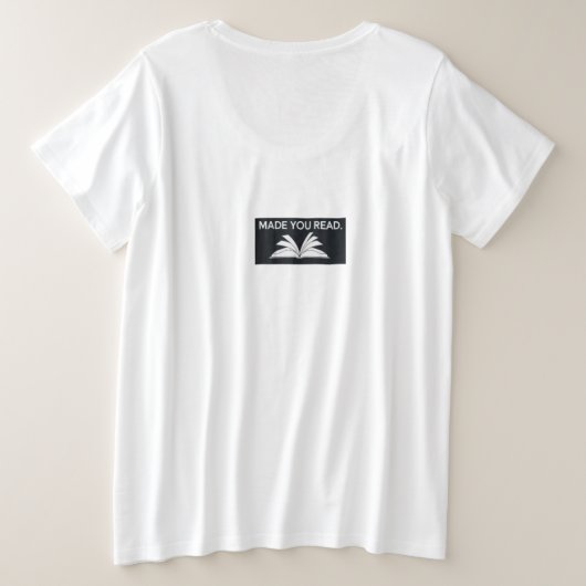 T-Shirt onderscheidend in HAHA EN MAAKTE JE LEZEN (Design achterkant)