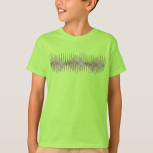 T-shirt Ondes sonores psychédéliques - spectre de couleurs
