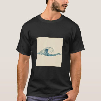 T-shirt ondulation de ses lignes en douceur et fluide,