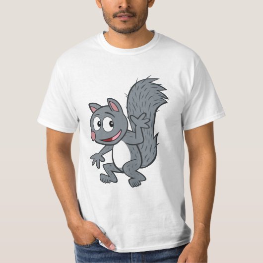 T-shirt Ondulation grise d'écureuil de Rick | de garde (Devant)