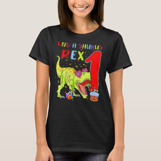 T-shirt One A Saurus 1 Rex T rex Dinosaures Lunettes de so (Devant)