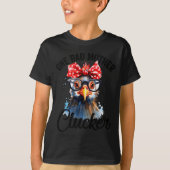 T-shirt One Bad Mother Clucker Funny Chicken  (Devant)
