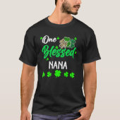 T-shirt One Blessed Nana Clover St Patrick's Day Irish (Devant)
