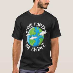T-shirt One Earth One Chance Jour des terres environnement