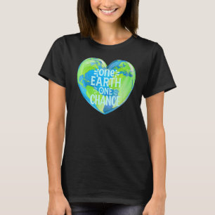 T-shirt One Earth One Chance One Planet Jour des terres En