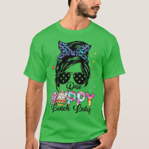 T-shirt One Hoppy Lunch Lady Cafeteria Staff Easter Outfit