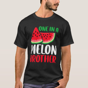 T-shirt One in A Melon Brother Funny Watermelon Family Mat