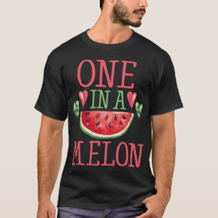 T-shirt One In A Melon Cute Kids, pastèque féminine
