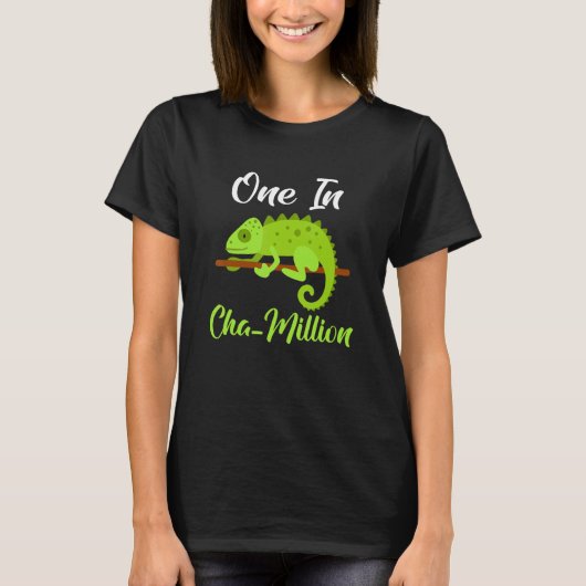 T-shirt One in Cha Million Chameleon (Devant)