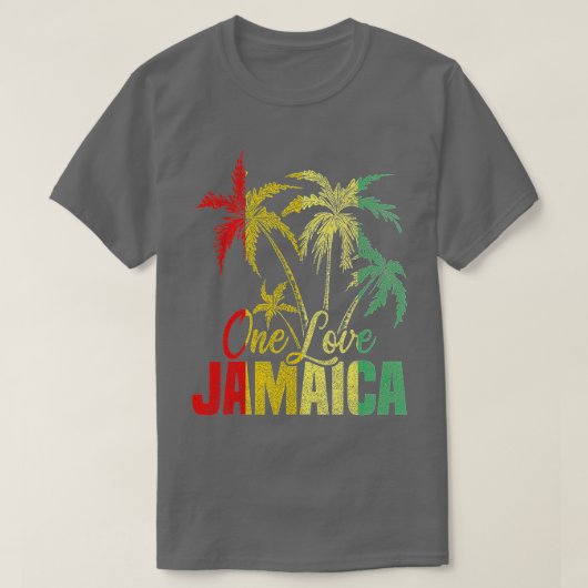T-shirt One Love Jamaïque Caribbean Vacation Reggae (Design devant)