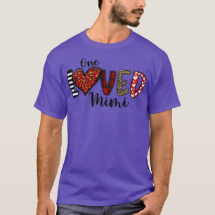 T-shirt One Love Mimi Maman Amour coeur Valentines Fête Mè